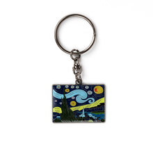 Load image into Gallery viewer, Keychain - Starry Night - Vincent van Gogh