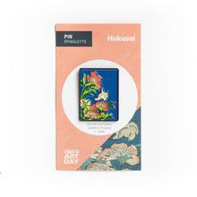 Load image into Gallery viewer, Peonies and Canary  Pin - Hokusai