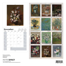 Load image into Gallery viewer, Flowers 2024 Square Calendar