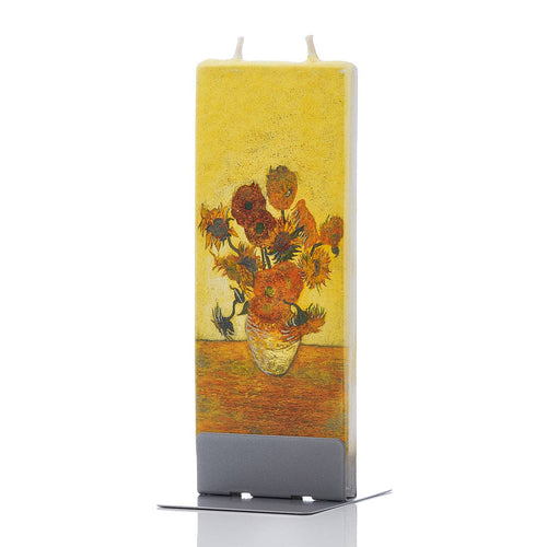 Vase with Fifteen Sunflowers