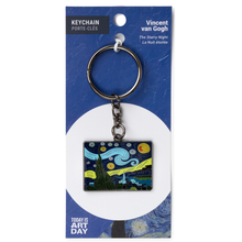 Load image into Gallery viewer, Keychain - Starry Night - Vincent van Gogh