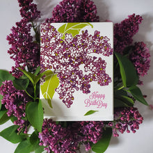 Load image into Gallery viewer, Lilac Happy Birthday Card