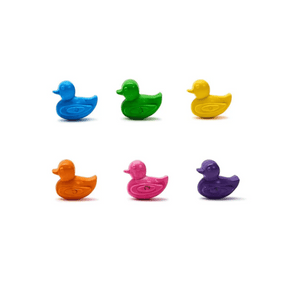 Ducky Crayons in Paint Bucket