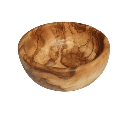 Round Olive Wood Dipping Bowl