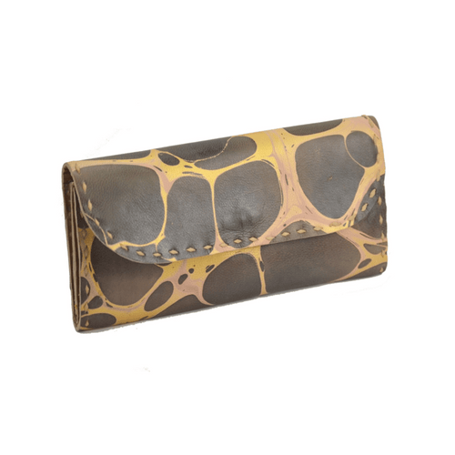 Cindy Marbled Leather Wallet