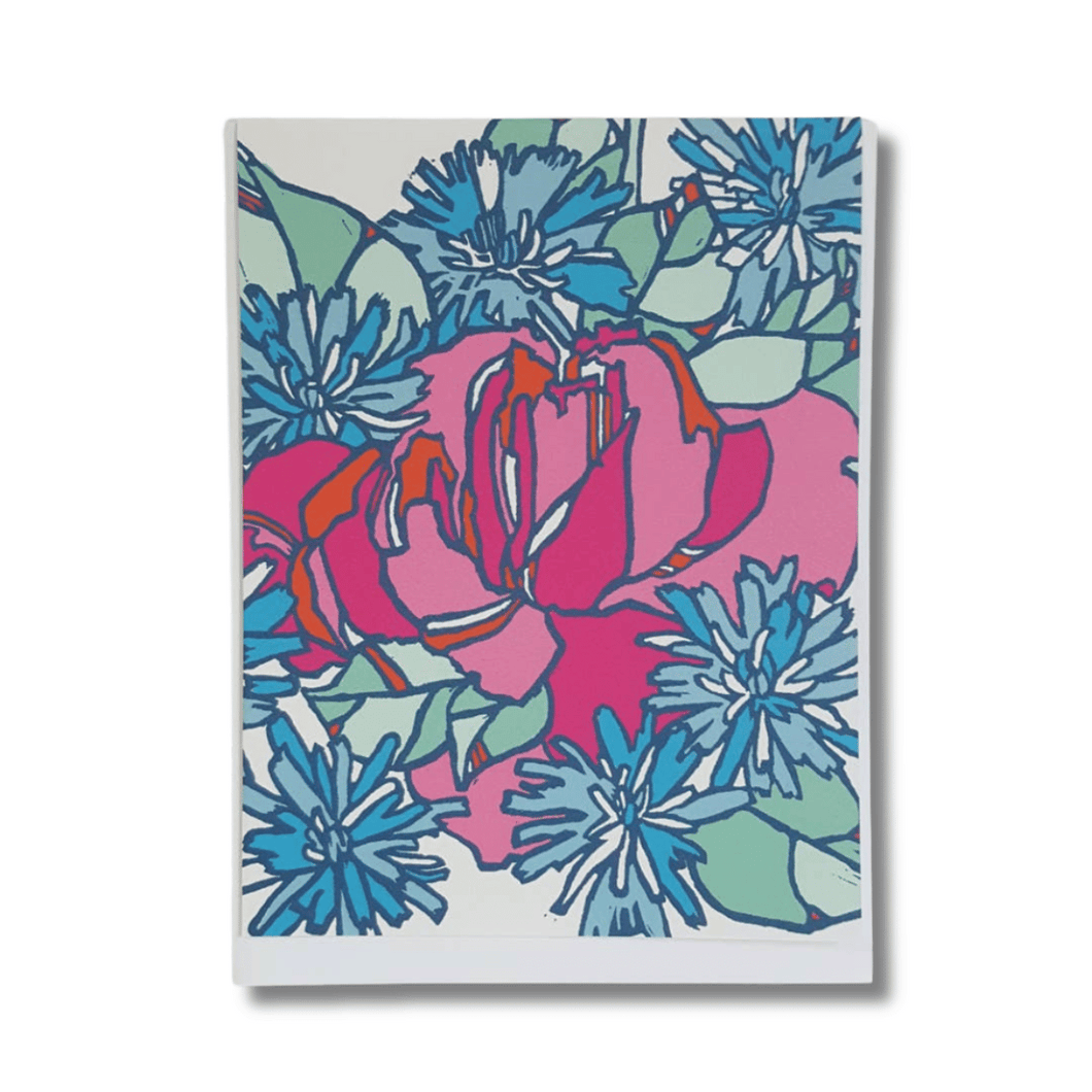 Pink Rose Note Card