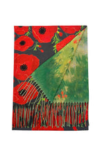 Load image into Gallery viewer, Monet Poppy Print Reversible Scarf