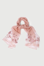 Load image into Gallery viewer, Floral Embroidered Scarf - Pink