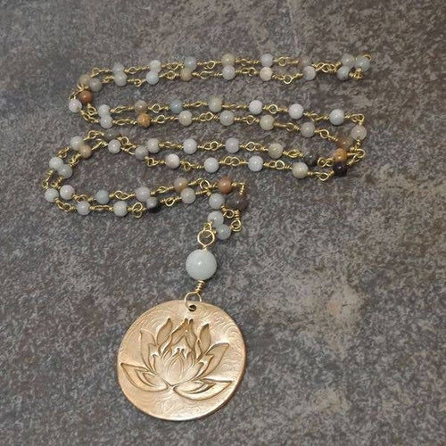 Lotus Long Necklace