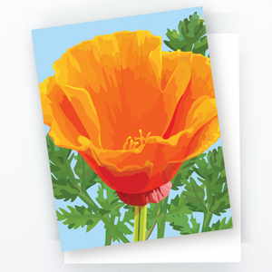 California Poppy Notecard