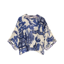 Load image into Gallery viewer, Willow Blue Short Kimono