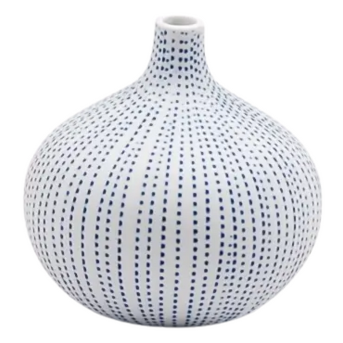 Congo Tiny Vase WO26 Blue Dots