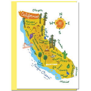 Hello: California Blank Card