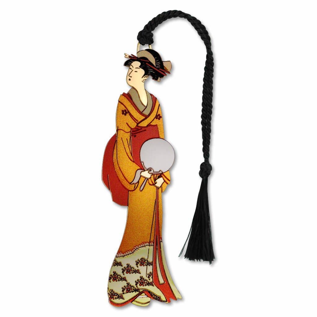 Geisha With Fan Bookmark
