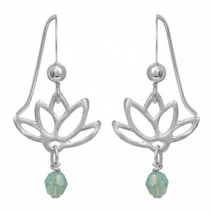 Pacific Opal Lotus Blooms Earrings