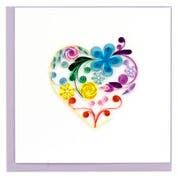 Load image into Gallery viewer, Floral Rainbow Heart