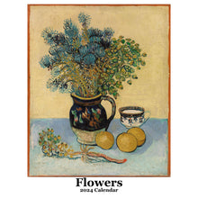 Load image into Gallery viewer, Flowers 2024 Square Calendar