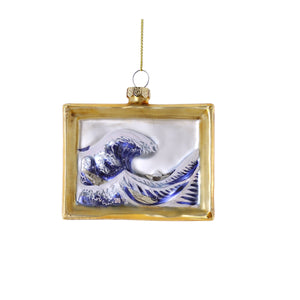 The Great Wave Painting Ornament