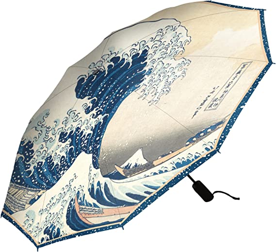 Hokusai Great Wave Umbrella Folding Travel