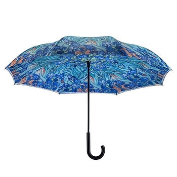 Irises Reverse Stick Umbrella