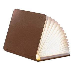 Mini Book Light Brown Leather