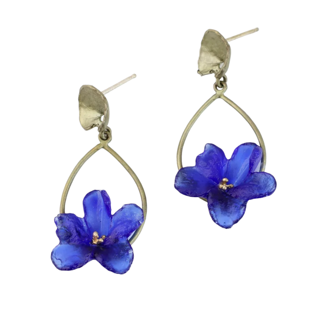 Wild Violet Hoop Earrings