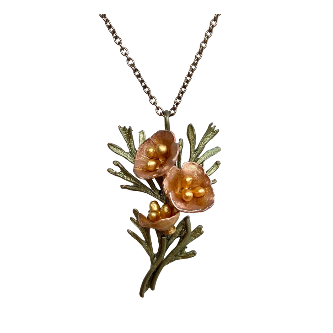 Poppy pendant necklace deals