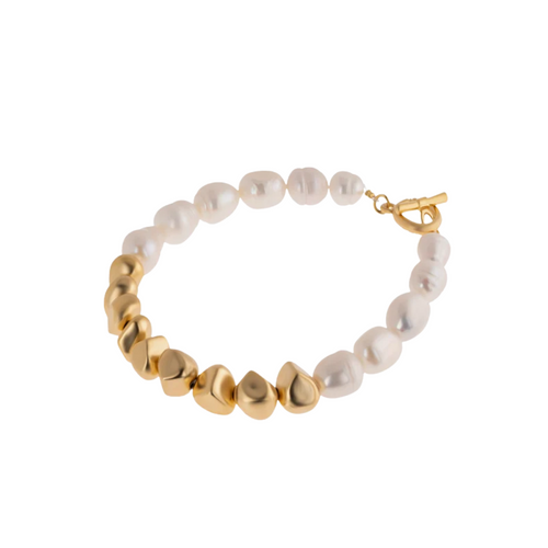RENNE - plated beads pearls bracelet