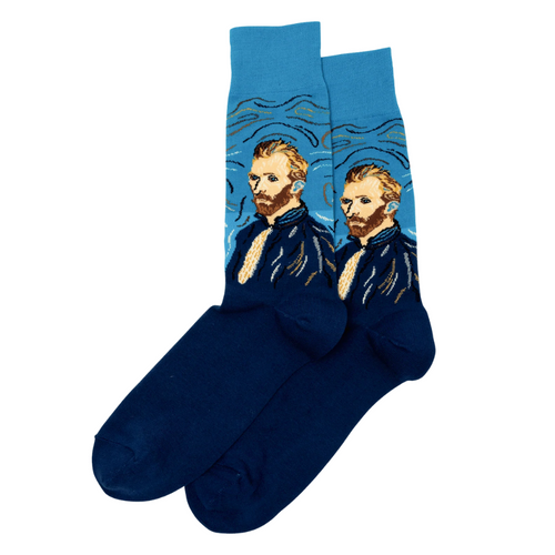 Van Gogh Self Portrait Socks - Large