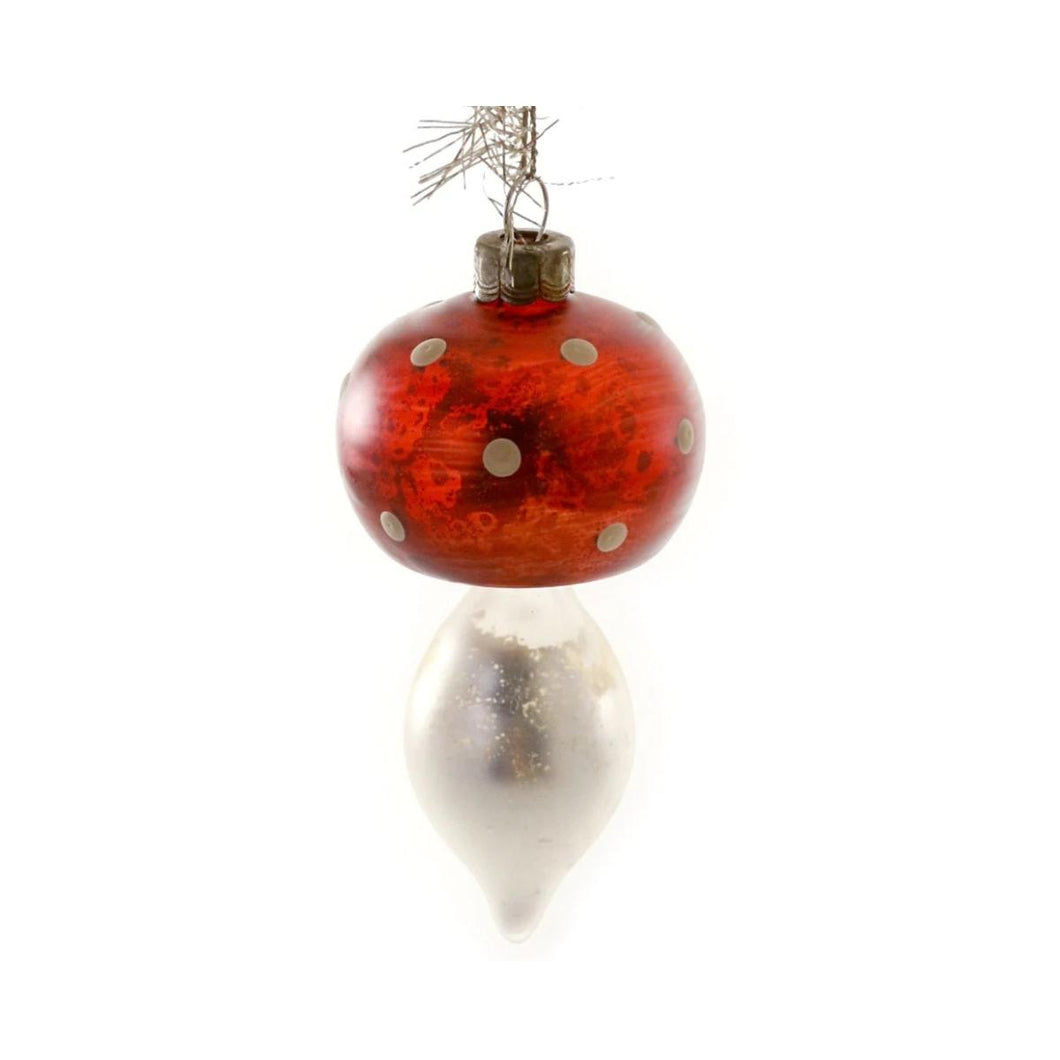 Red Victorian Mushroom Ornament