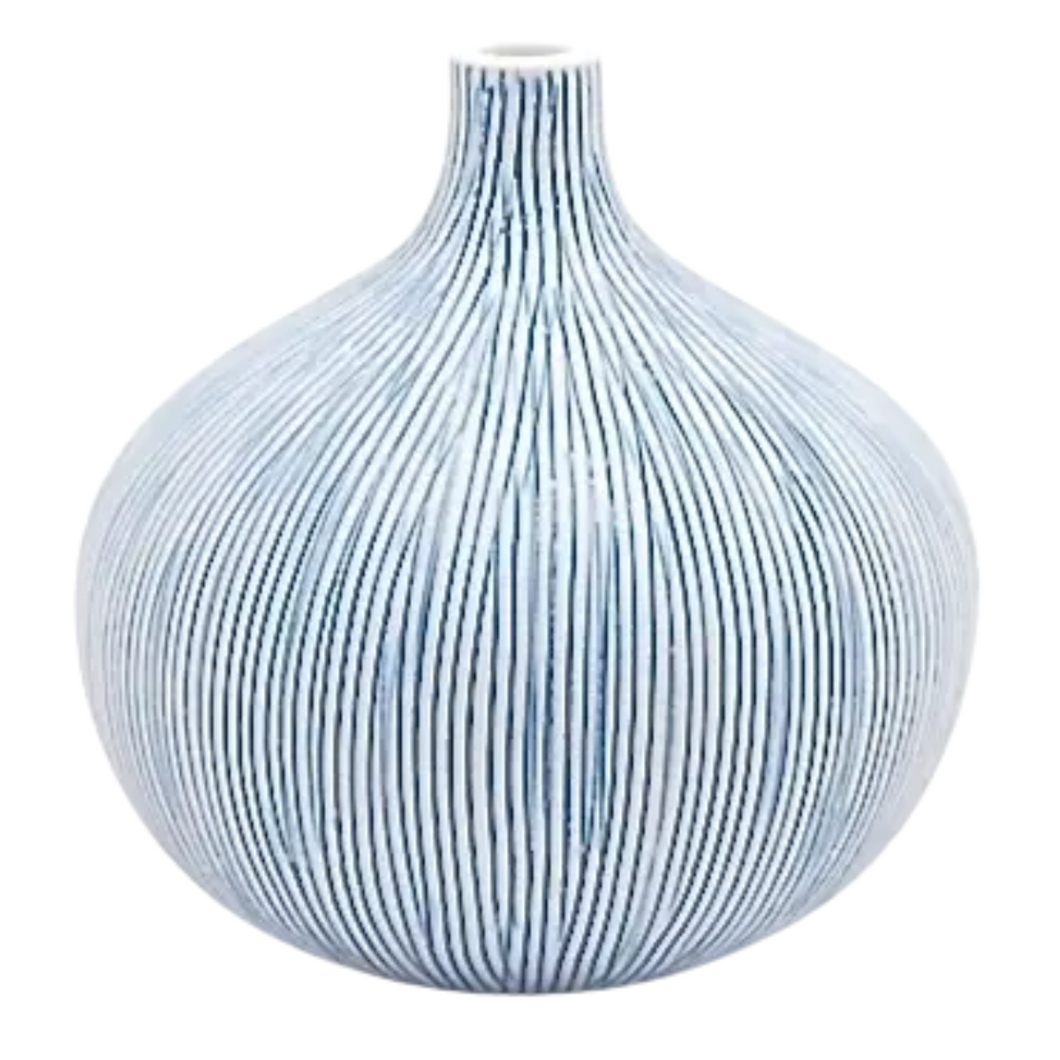 Congo Tiny Vase WO 27 Blue Stripe