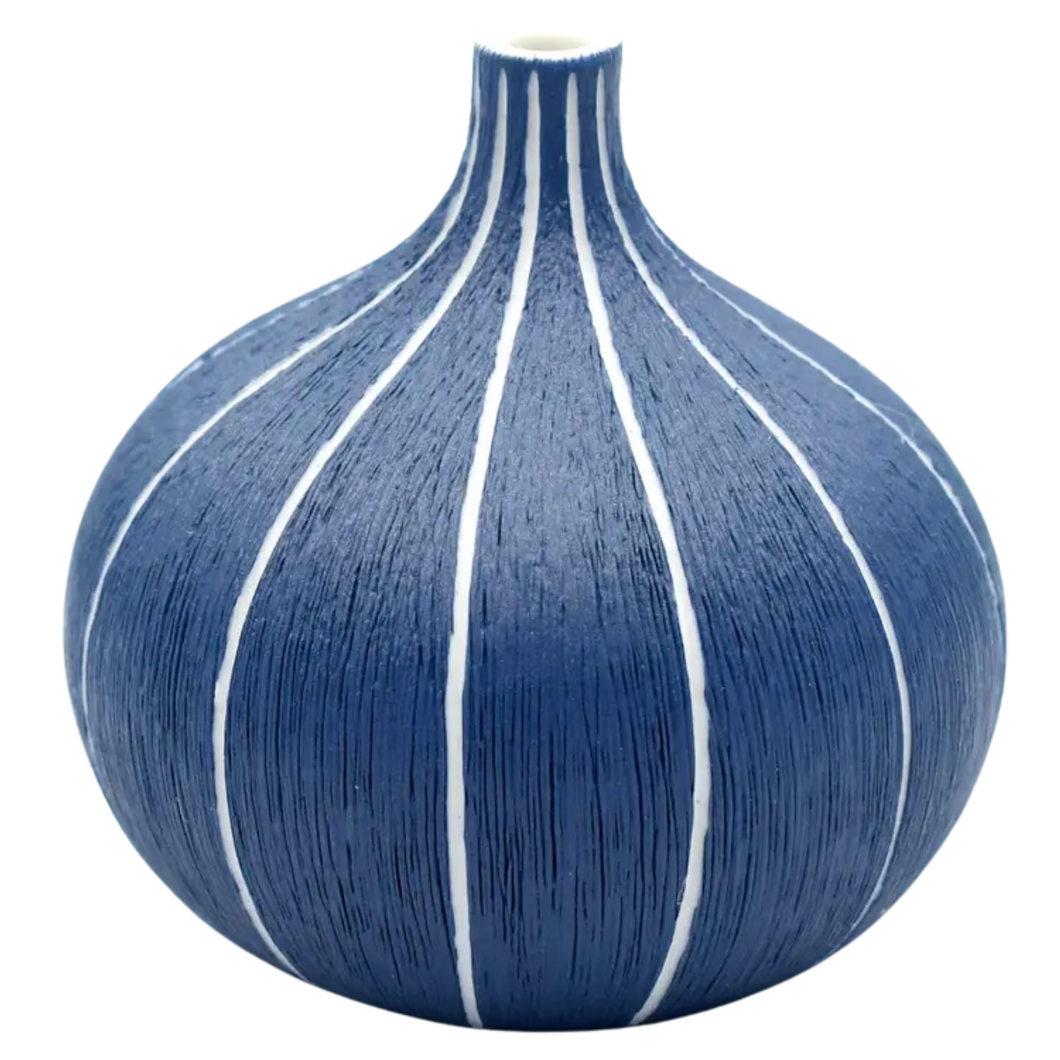 Congo Tiny Blue Stripe Vase