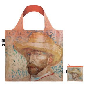 Self Portrait Tote Van Gogh with Straw Hat