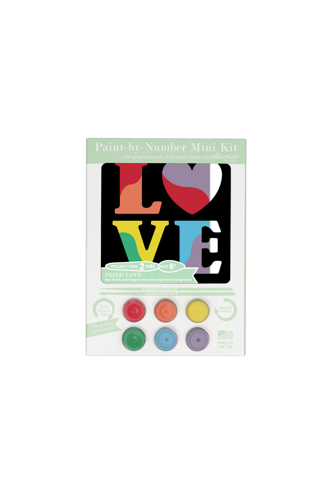 Pride Love Mini Paint-by-Number Kit