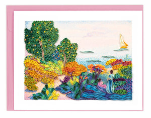 Artist Series - Quilled Two Women by the Shore, Cross