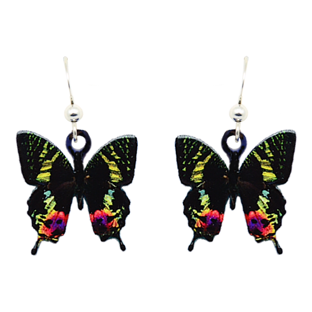 Sunset Moth Earrings