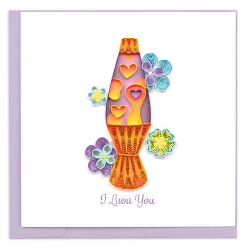 Quilled Love Lava Lamp Greeting Card