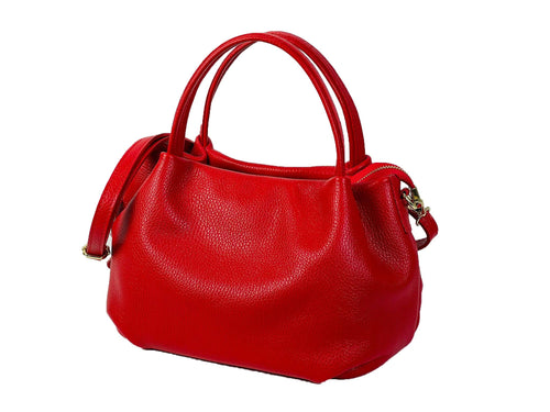 Red Leather Dumpling Bag