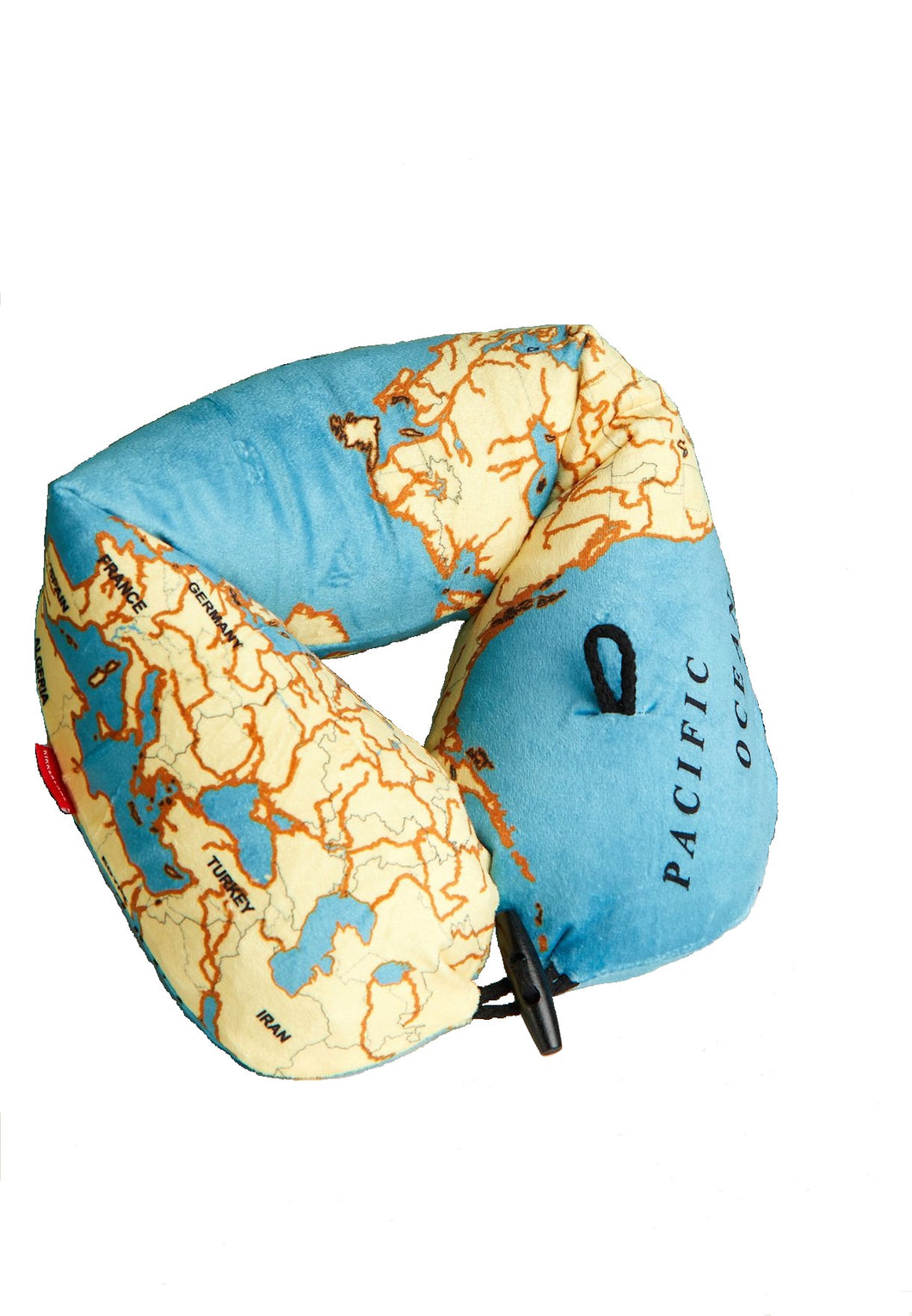 Inflatable Map Neck Pillow